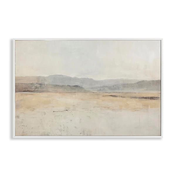 Stupell Industries Minimal Desert Horizon by LSR Design Studio White Framed Nature Giclee Art Print 16 in. x 24 in.