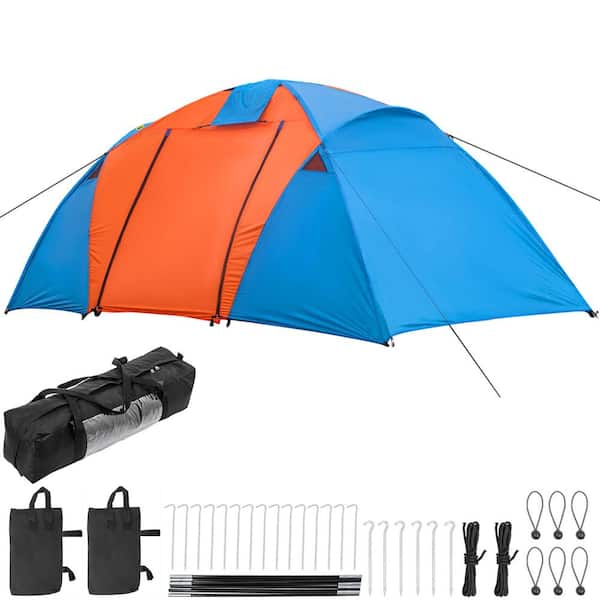 VEVOR Motorcycle Camping Tent 3-4 Person Motorcycle Tent with ...