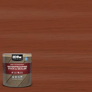 1 qt. #ST-142 Cappuccino Semi-Transparent Waterproofing Exterior Wood Stain and Sealer