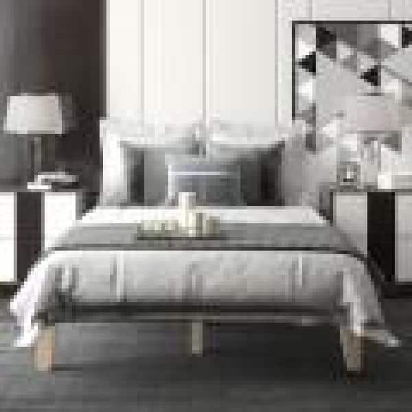 Natural Finish Full Size Wooden Bed Frame with Slats