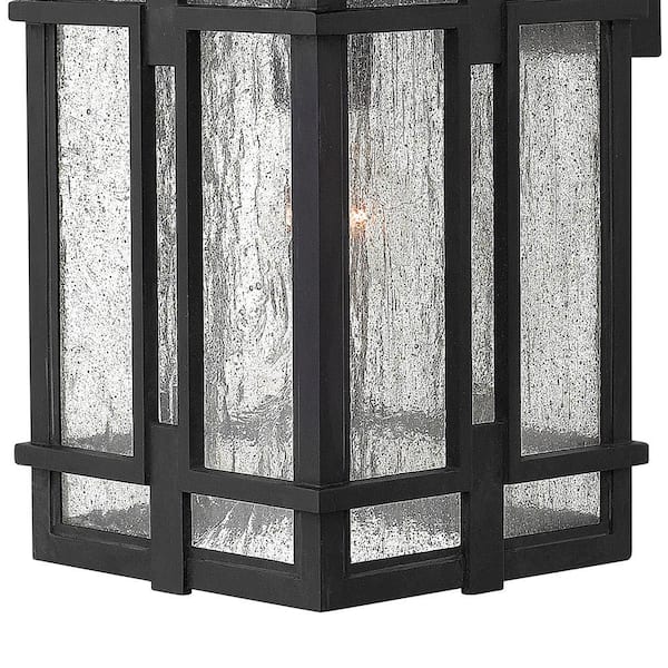 HINKLEY - Tucker Medium 1-Light Museum Black Outdoor Wall Lantern Sconce