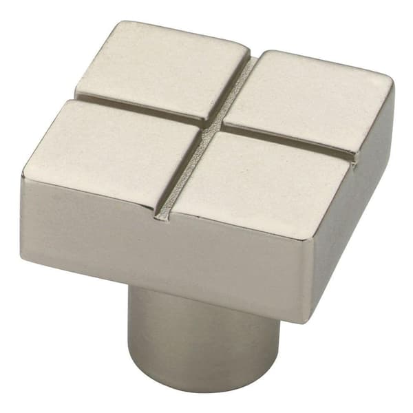 Liberty Urban Metals 1-1/8 in. (28mm) Matte Nickel Square Cabinet Knob