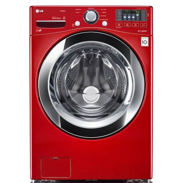 LG 4.3 cu. ft. High Efficiency Front Load Washer in Wild Cherry Red, ENERGY STAR