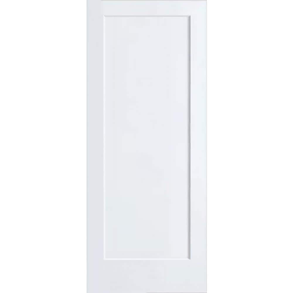 18 in. x 80 in. Shaker 1-panel White Solid Core Wood Interior Door Slab price history on PriceWatchPro
