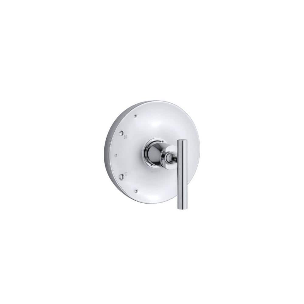 KOHLER Purist Rite-Temp 1-Handle Tub and Shower Faucet Trim Kit with Lever  Handle in Polished Chrome (Valve Not Included) TS14423-4-CP The Home Depot