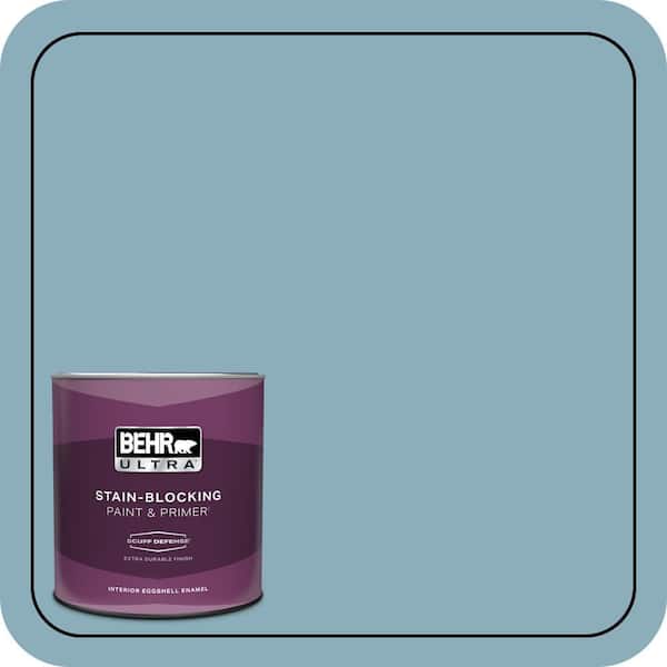 BEHR ULTRA 1 qt. #QE-51 Atmosphere Extra Durable Eggshell Enamel Interior Paint & Primer