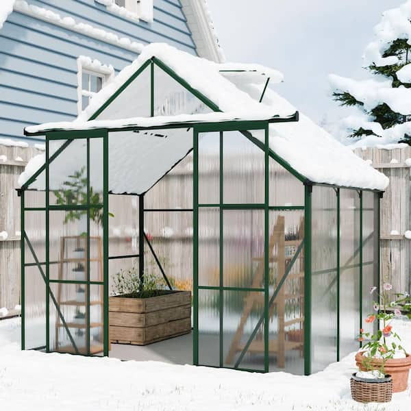 ハウスビニール Storhaus 94 in. W x 73 in. D x 89 in. H Double-Door Polycarbonate
