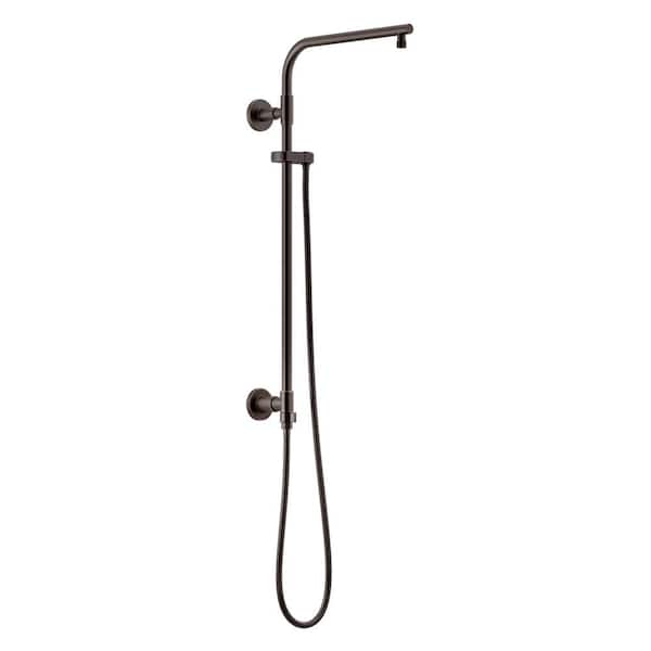 Emerge Round Contemporary 26 in. Column Shower Bar in Venetian Bronze
