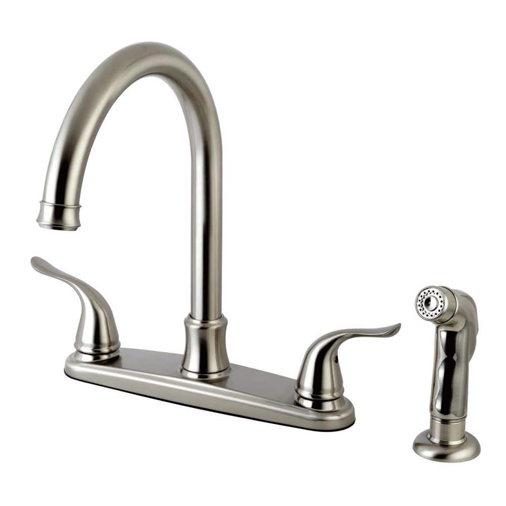 Kingston Brass Yosemite 2Handle Deck Mount Centerset Kitchen Faucets