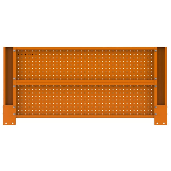 Husky 46 in. Gloss Orange Steel Pegboard Attachment H46PEGBOARDORG
