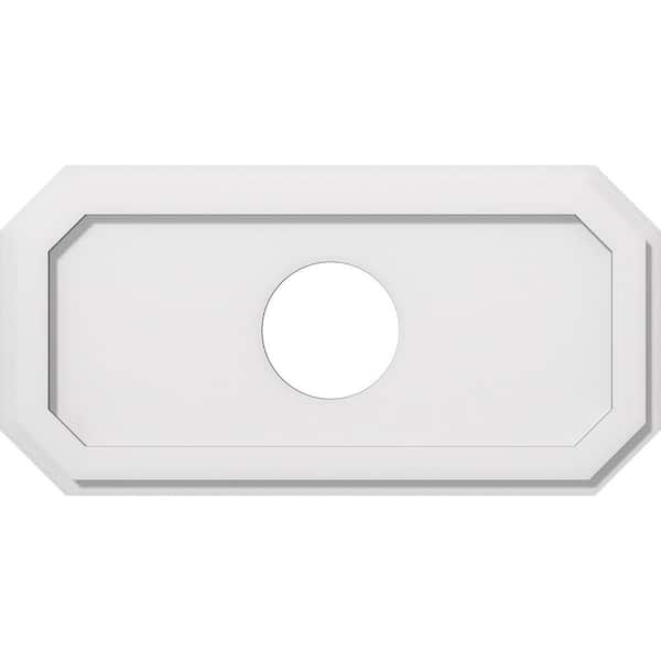 Ekena Millwork 24 in. x 12 in. x 1 in. Emerald Architectural Grade PVC Contemporary Ceiling Medallion