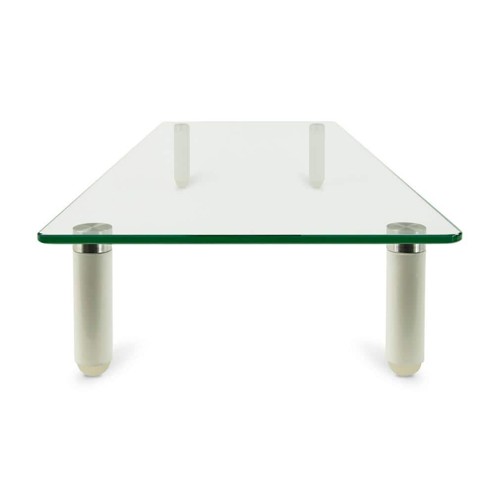 Elevate 22" Clear Tempered Glass Desktop Monitor Stand