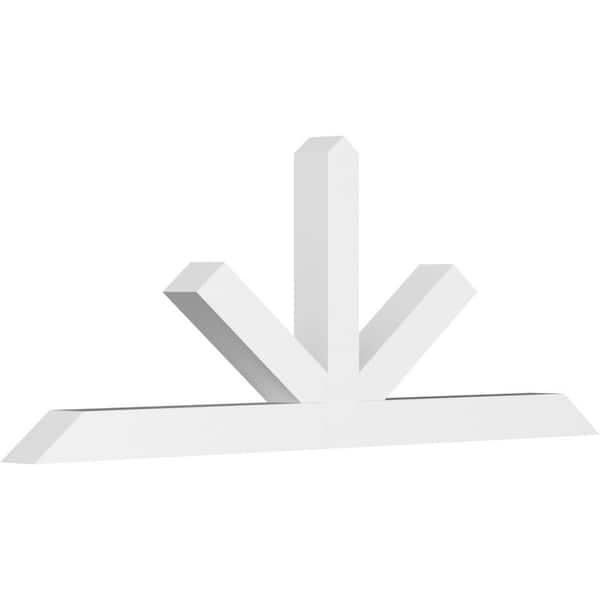 Ekena Millwork Saratoga 72 in. W x 27 in. H x 4 in. D Signature Polyurethane Bracket