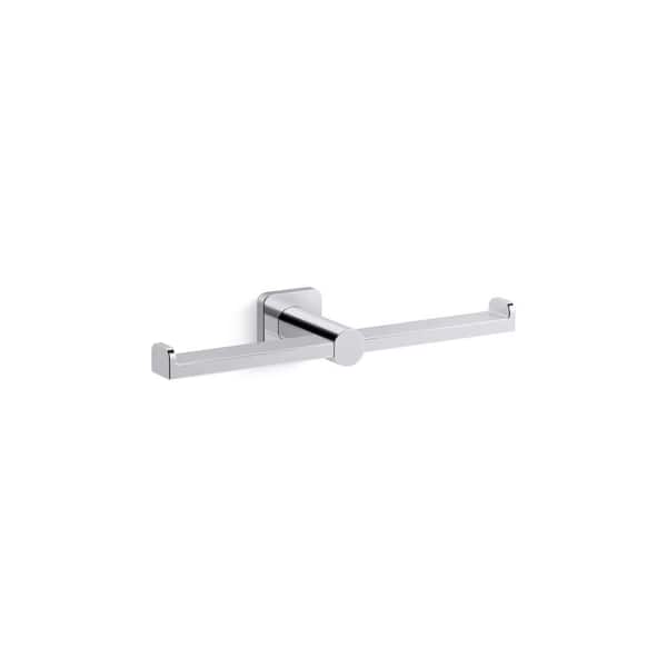 KOHLER Parallel Double Toilet Paper Holder in Vibrant Polished Nickel