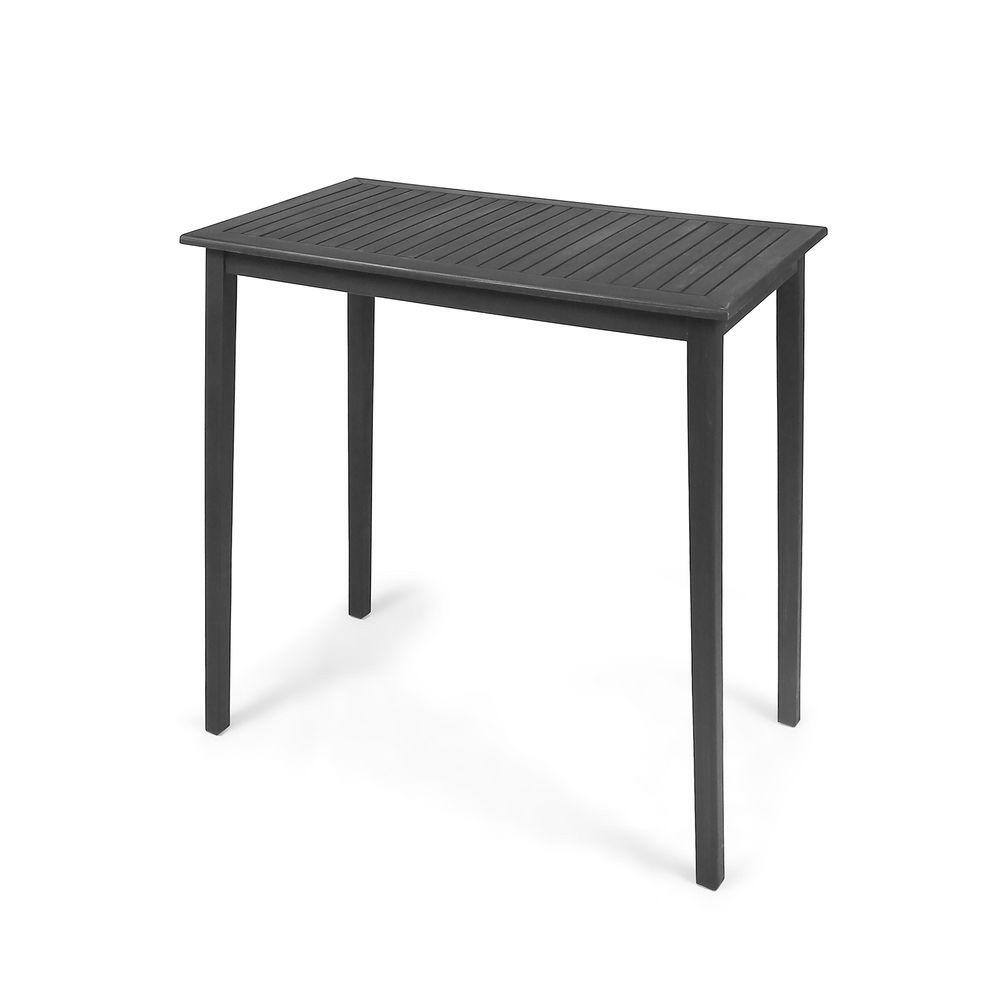 44 in. W x 25 in. D x 40 in. H Dark Gray Rectangle Wood Outdoor
