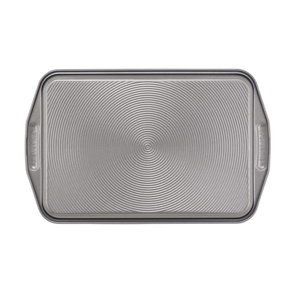 Gray Carbon Steel Nonstick Bakeware Set with Cooling Rack