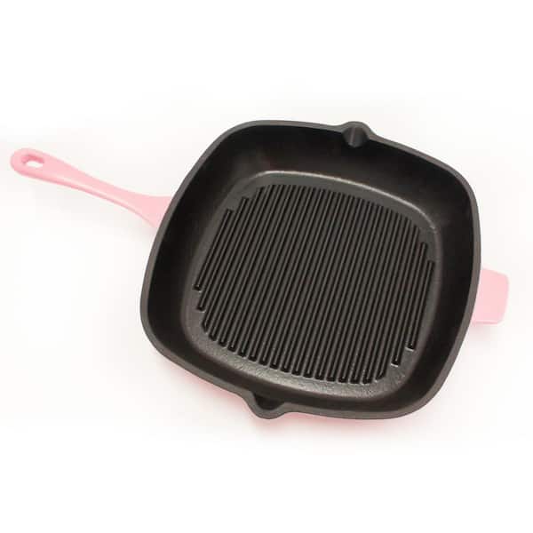 BergHOFF Neo 11 Cast Iron Square Grill Pan, Red