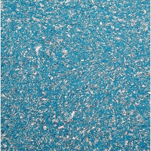 Silk Wallpaper - Versailles I - Textured Surface Wallcovering - Blue - Trowel apply