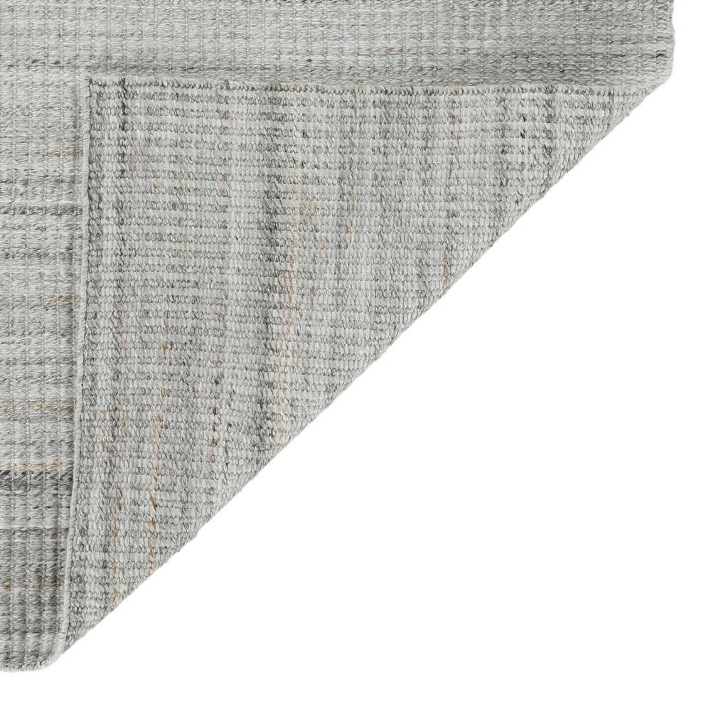 Gray Geometric Hand-Woven Outdoor Polyester Rug 4' x 6'