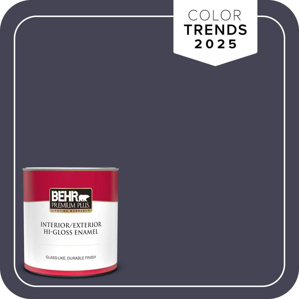 1 qt. #PPU15-19 Black Sapphire Hi-Gloss Enamel Interior/Exterior Paint & Primer price history on PriceWatchPro