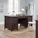 Costa Coffee Oak Executive Desk with Storage Drawers