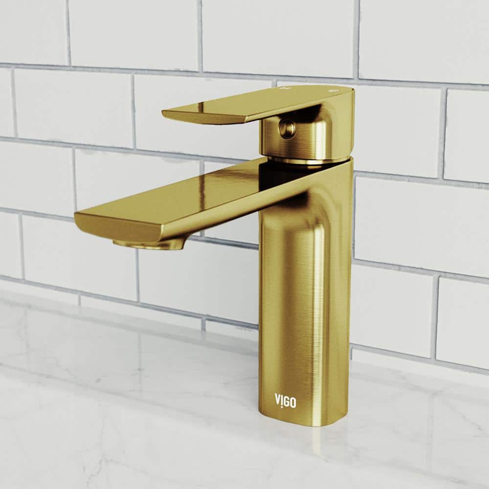 Davidson Sleek 6.5" Single Hole Brushed Nickel Bathroom Faucet