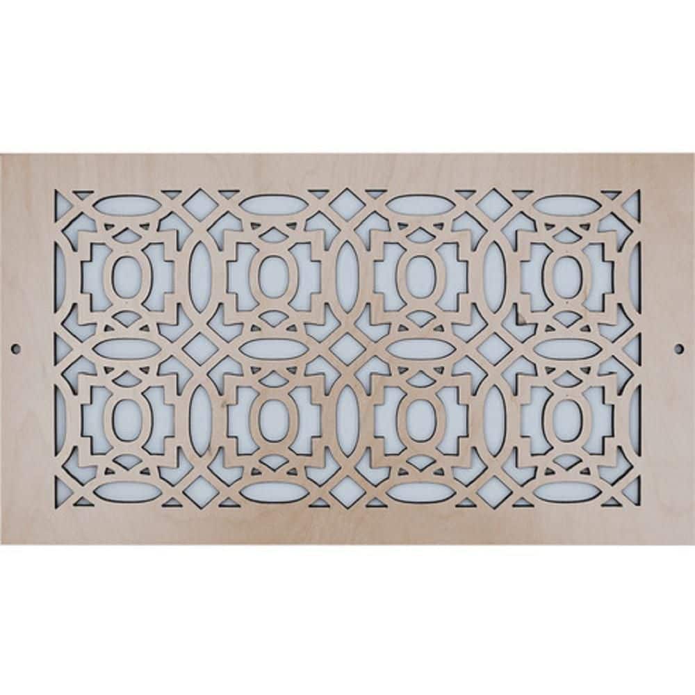 Moroccan Wood Air Register (6 in. x  30 in.) – Screw-In Wall and Ceiling Vent Cover – Decorative Wooden HVAC Grill price history on PriceWatchPro