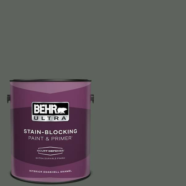 BEHR ULTRA 1 gal. #PPF-45 Woodland Moss Extra Durable Eggshell Enamel Interior Paint & Primer