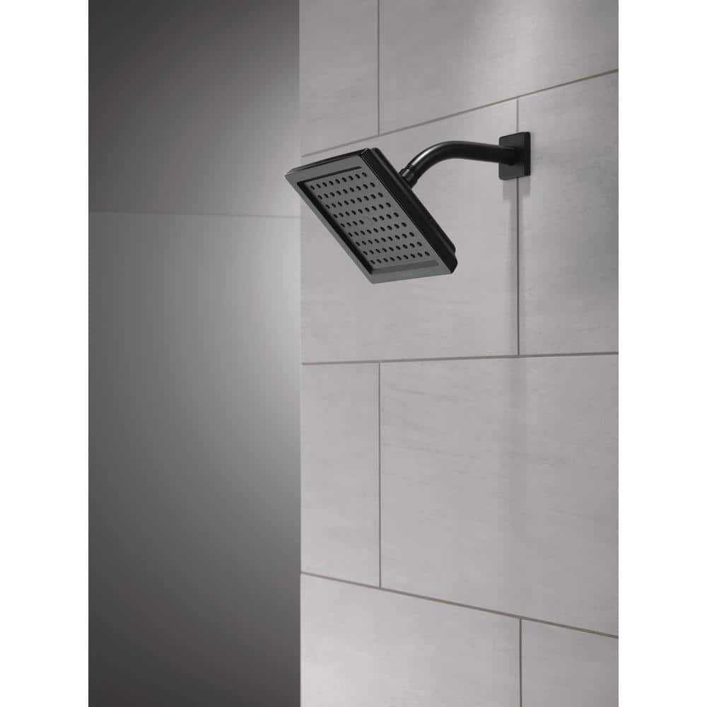 Matte Black Square Wall Mounted Rain Shower Head