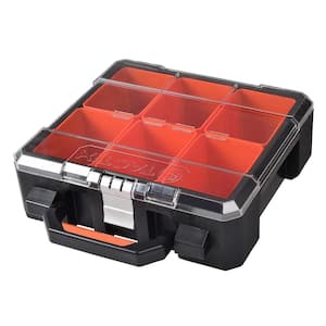 13 in. Plastic Portable Tool Box with 6 Bins