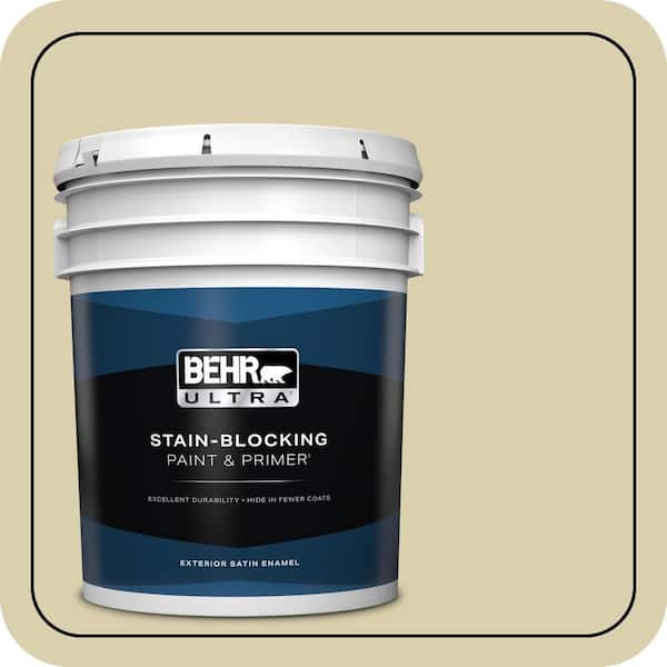 BEHR ULTRA 5 gal. #M330-3 Sweet Jasmine Satin Enamel Exterior Paint & Primer