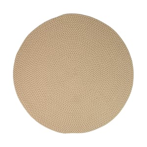 Ibiza Woven Chevron Taupe 30 in. x 30 in. Polypropylene Door Mat