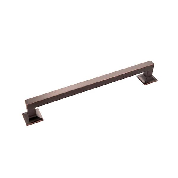 HICKORY HARDWARE Studio 8-13/16 in. (224 mm) Oil-Rubbed Bronze Highlighted Cabinet Door and Drawer Pull