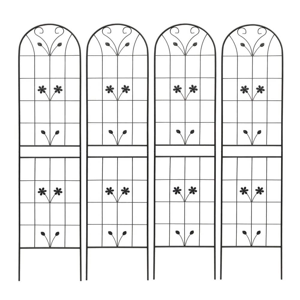 (4-Pack) Metal Garden Trellis 86.7 in. x 19.7 in. Rustproof Trellis for Climbing Plants Outdoor Flower Support price history on PriceWatchPro