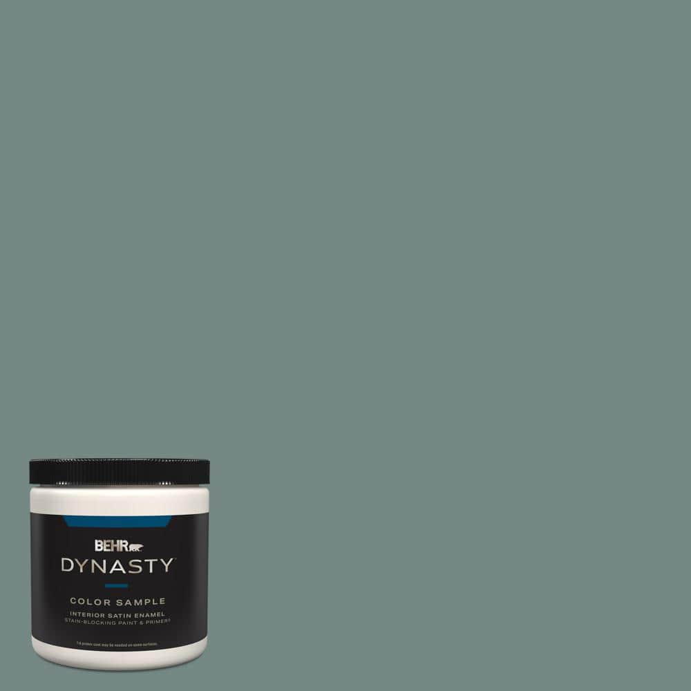 Behr Dynasty 8 Oz. #mq6-10 Echo Park One-coat Hide Satin Enamel Stain 