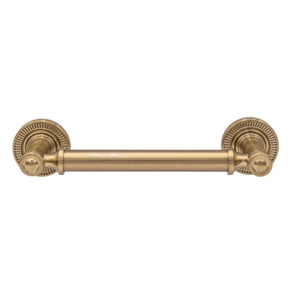 Minted 4 in. (102 mm) Center-to-Center Satin Brass Bar Drawer Pull