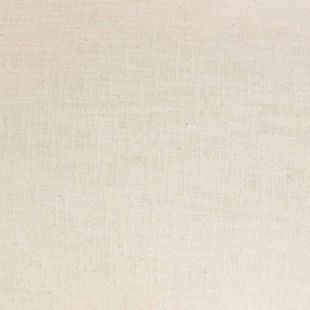 Ivory Cotton Fringed Rectangular Throw Pillow 14" x 24"