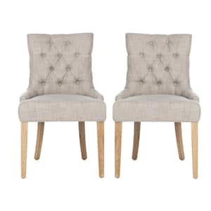 Abby Gray/White Wash Polyester Blend Side Chair (Set of 2)