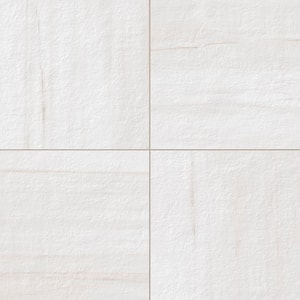 Impero Dolomite White 24 in. x 24 in. x 0.75 in. Marble Look Porcelain Paver (Case of 2)