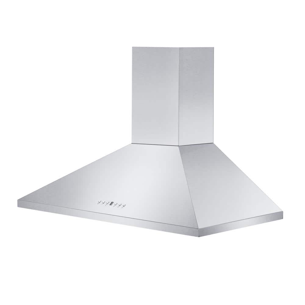 ZLINE Kitchen and Bath 42 in. 400 CFM Convertible Vent Wall Mount Range Hood in Stainless Steel, Brushed 430 Stainless Steel