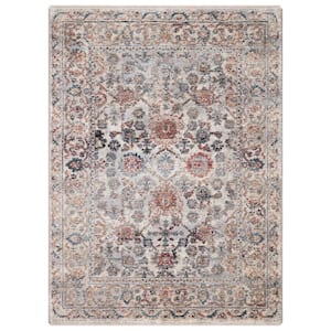 Pandora Collection Cassandra Ivory 3 ft. x 5 ft. Traditional Area Rug