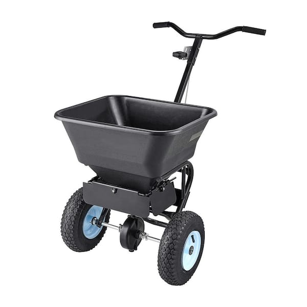 Lawn Spreader, 100 lbs. Capacity, Drop Spreader, 0-9.8 ft. Spreading Width, 13 in. All Terrain Pneumatic Tires