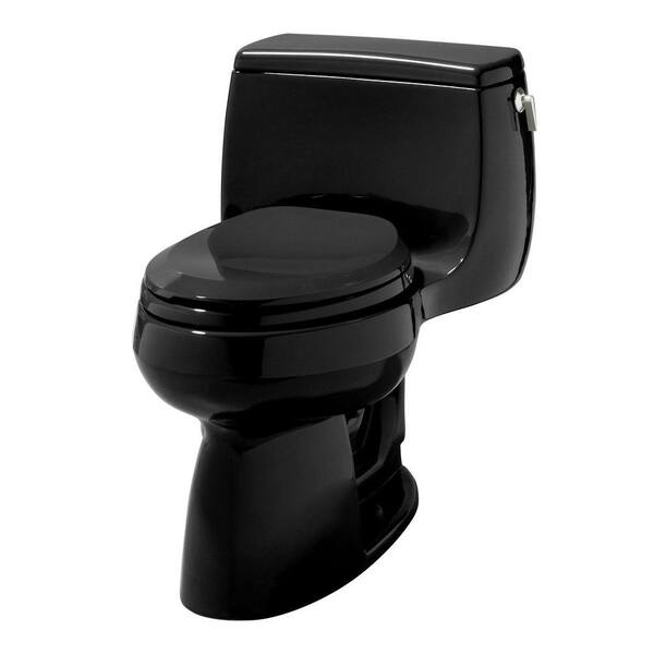 KOHLER Gabrielle Comfort Height 1-Piece 1.6 GPF Elongated Toilet with French Curve Quiet-Close Toilet Seat-DISCONTINUED