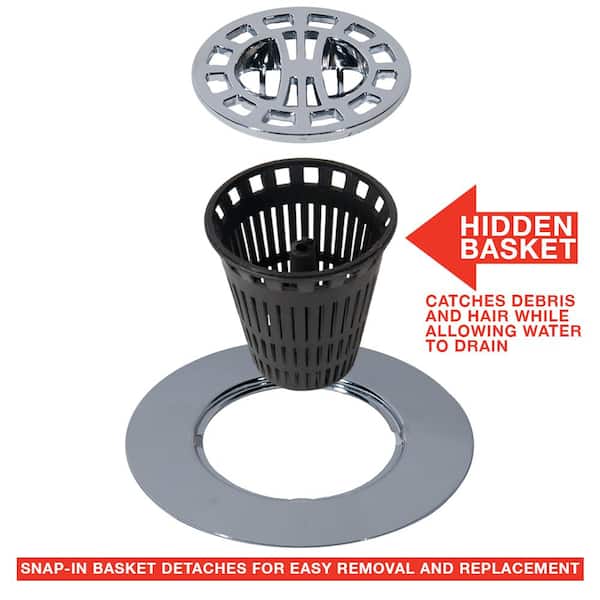 Grille Anti-cheveux Universelle Farberware Pour Salle De Bain – Neuf, Couleur Noire