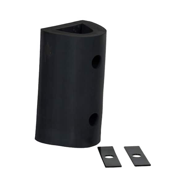12 in. x 6 in. x 6 in. Extruded Rubber Fender Bumper
