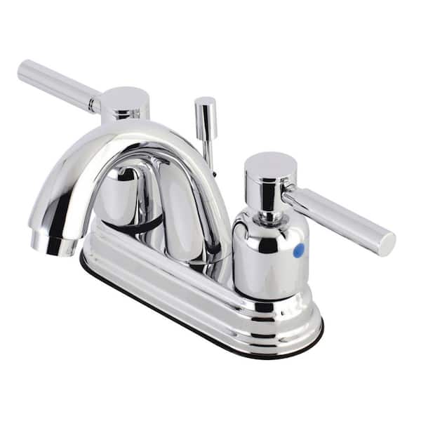 Kingston Brass Concord 4 in. Centerset 2-Handle Bathroom Faucet in Chrome