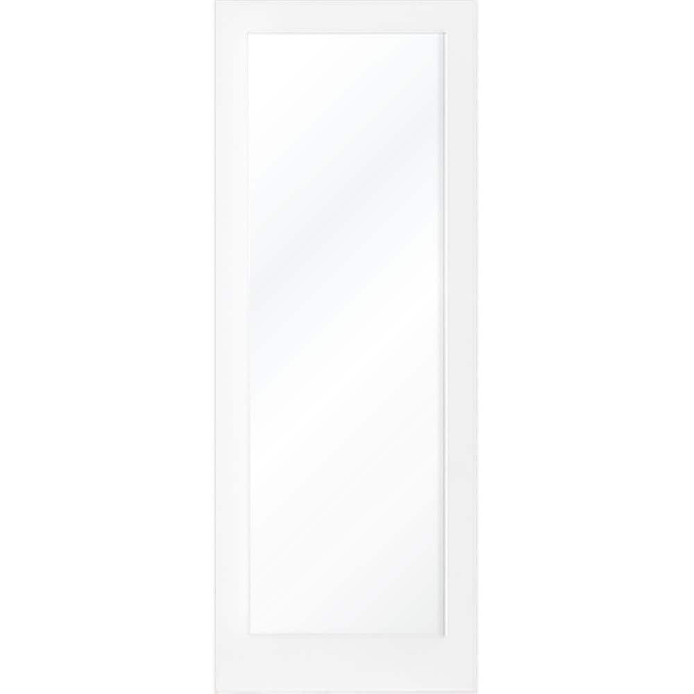 Krosswood Doors 24 In X 96 In 1 Lite Primed Solid Core MDF Wood   Primed Krosswood Doors Slab Doors Kw Sh402 2080 Slb 64 1000 