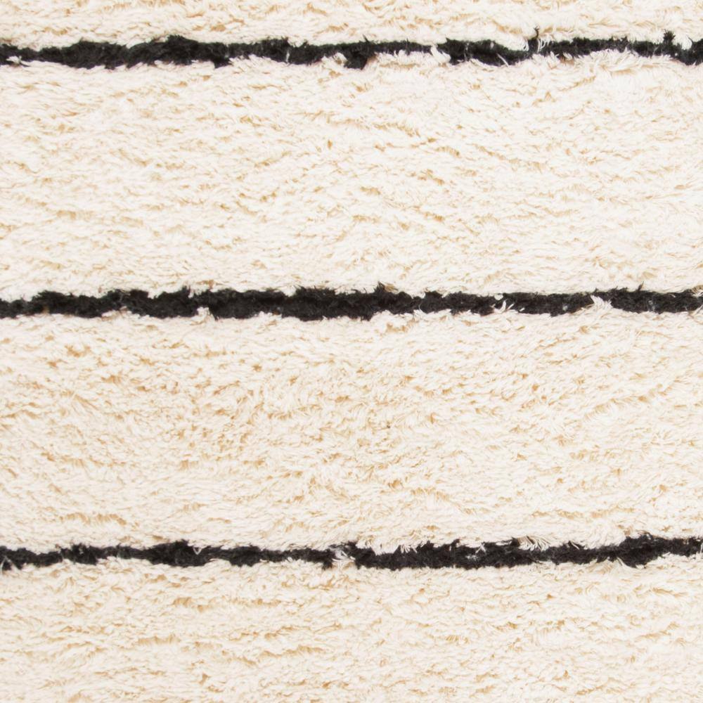 Elevated Black Hand-Knotted Pure Wool 9' x 12' Area Rug