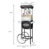 GREAT NORTHERN Pasadena 850-Watt 8 oz. Red Hot Oil Popcorn Machine with  Cart 370072RGS - The Home Depot