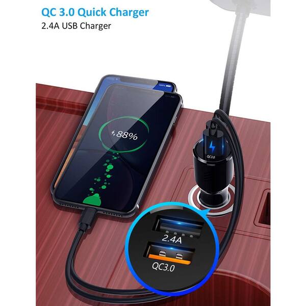 OBJLGEV Bluetooth FM Transmitter Car Adapter Wireless Handsfree